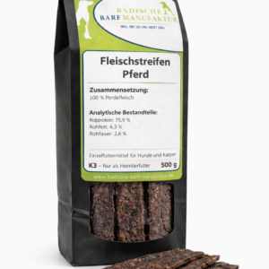 Fleischstreifen Pferd Natur pur