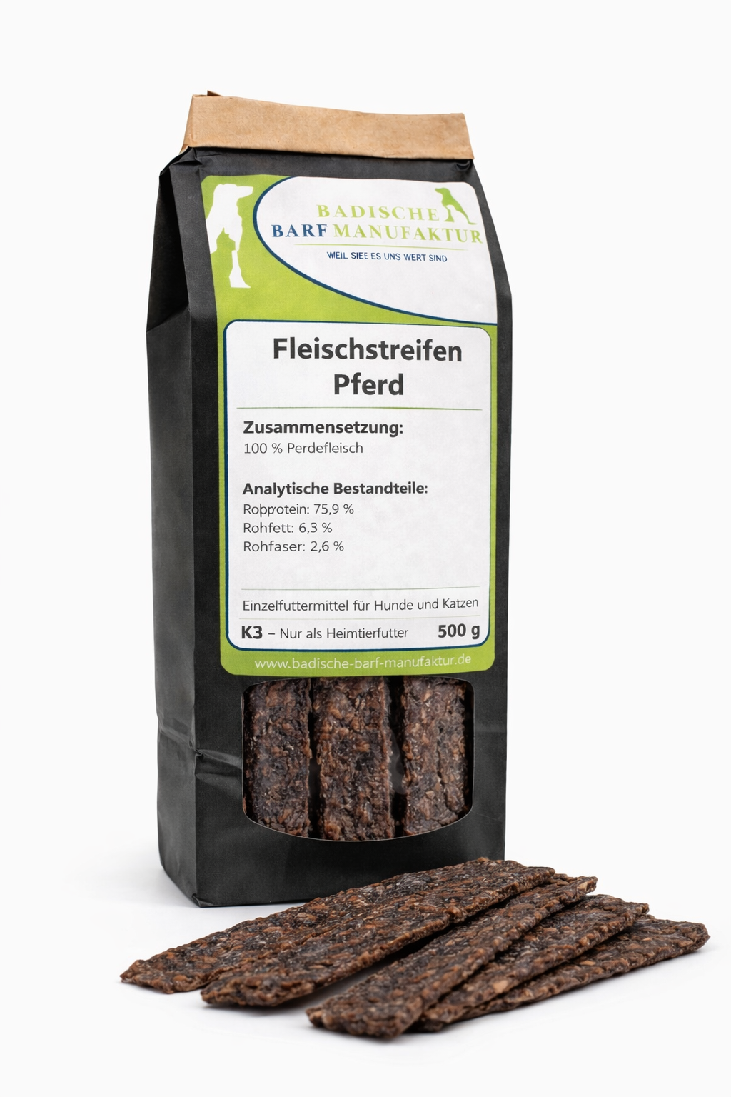 Fleischstreifen Pferd Natur pur